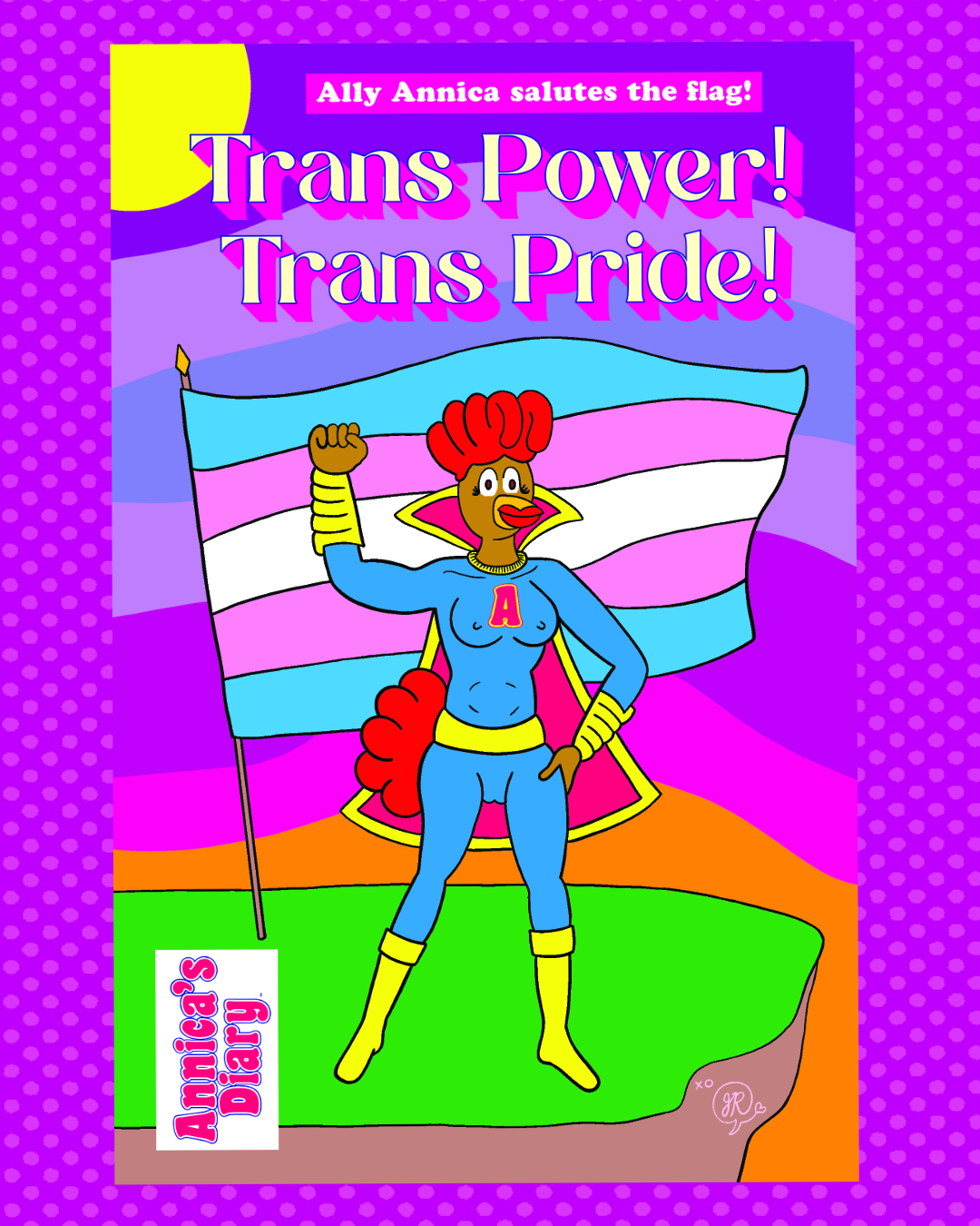 The back cover of Annica's Diary Issue 1
