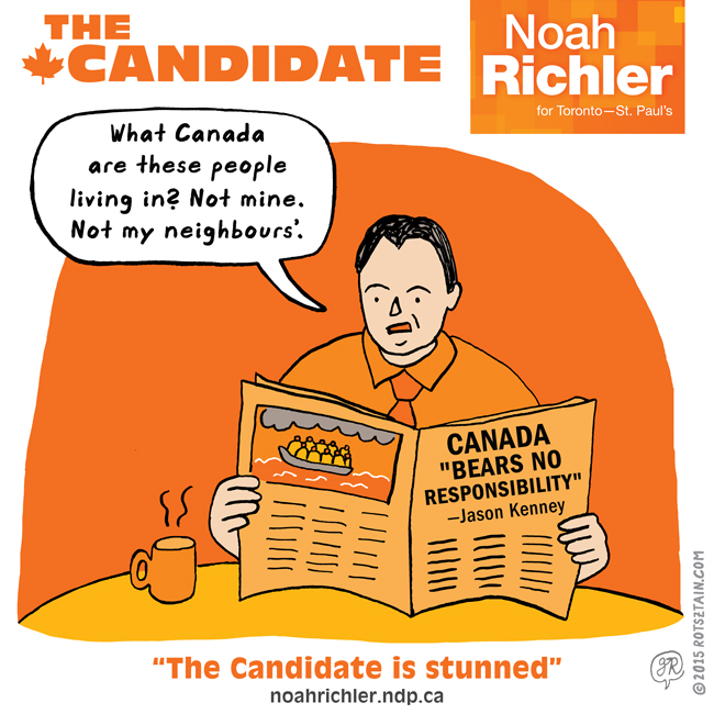 Noah Richler NDP comics